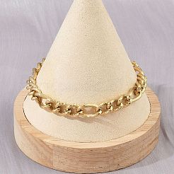Pulseras de cadena Figaro de acero inoxidable 304 para mujeres y hombres.&nbsp;BJEW-Z143-20G