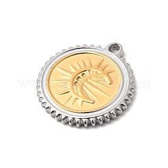 Pendentifs bicolores en acier inoxydable 304&nbsp;STAS-B120-03GP-02