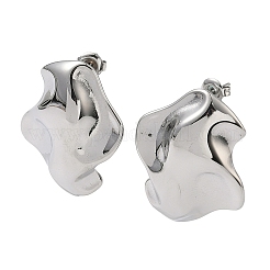 Ohrstecker aus 304 Edelstahlnuggets&nbsp;EJEW-K268-73P