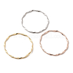 3 Stück 3 Farben 304 Edelstahl Twisted Armreifen Sets für Frauen&nbsp;BJEW-L610-27M