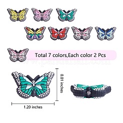 14pcs 7 couleurs perles de silicone&nbsp;JX752A