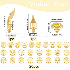 Set di punte per legna in ottone&nbsp;DIY-WH20014-07G