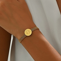 Bracelets de montre rétro en acier inoxydable 201&nbsp;NI3765-3