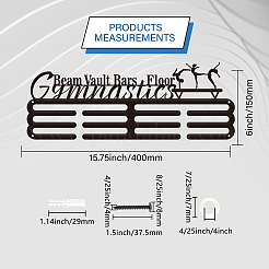 Mode Eisen Medaillenaufhänger Halter Display Wandregal&nbsp;ODIS-WH0021-062