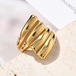 Fingerringe aus Edelstahl 304&nbsp;RJEW-Q012-19G