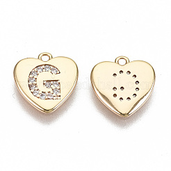 Latón micro pavimenta claro cubic zirconia encantos&nbsp;KK-N231-234G-NF