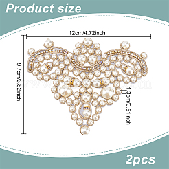 2 Stück Filz-Ornamentzubehör zum Aufnähen&nbsp;DIY-FG0004-33D