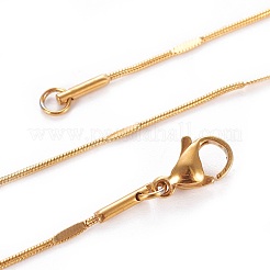 Collane a catena a serpente in acciaio inossidabile 304&nbsp;X-NJEW-F265-B-G