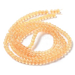 Chapelets de perles en verre transparent drawbench&nbsp;GLAD-Q012-4mm-08