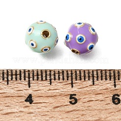 Abalorios de esmalte de bronce&nbsp;KK-CBA0E55-01B-G