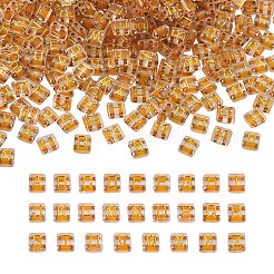 400pcs transparente galvanisierte Acryl-Mehrstrang-Glieder&nbsp;MACR-TA0001-17
