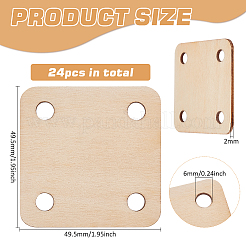 Strick- und Häkelbrett aus Holz&nbsp;LS-WOOD-WH0034-29