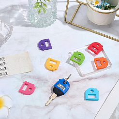 1 ensemble de porte-clés en silicone&nbsp;AJEW-SP0004-21