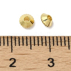 Abstandsperlen aus Messing mit Zahnstangenbeschichtung&nbsp;X-KK-P246-05G