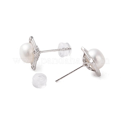 925 Ohrstecker aus Sterlingsilber&nbsp;EJEW-H002-14P
