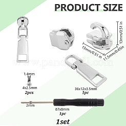 Accessoires de fermeture éclair en acier inoxydable&nbsp;FIND-WH0173-498P