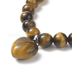 Bracciali di perline occhio di tigre naturale&nbsp;BJEW-JB09039-02