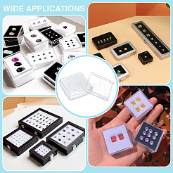 Cajas de almacenamiento de diamantes y piedras preciosas sueltas de plástico cuadrado ps&nbsp;CON-WH0095-140A-01