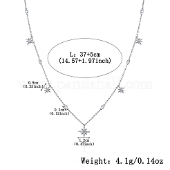 Ensemble de bijoux étoile en argent zircon s925&nbsp;RI1010-2