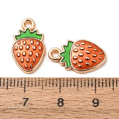 Pendentifs en émail d'alliage plaqué or léger&nbsp;ENAM-R136-20B-1