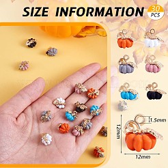 30pcs Thanksgiving-Kürbis-Charms&nbsp;JX296A