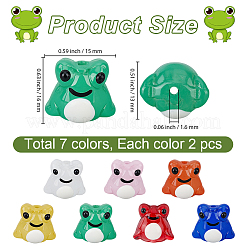14 Stück Frosch-Heimdekoration in 7 Farben&nbsp;LAMP-PA0001-71
