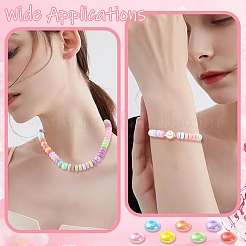 700 Stück 7 Farben UV-beschichtete undurchsichtige Acrylperlen&nbsp;MACR-YW0004-82