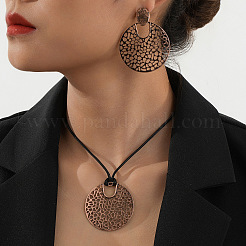 Ensembles de colliers et boucles d'oreilles pendantes en alliage&nbsp;FS-WG9A4BF-01