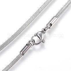 Collane a catena a serpente in acciaio inossidabile 304 anti-ossidazione&nbsp;NJEW-G271-04P