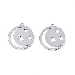 Pendentifs en acier inoxydable 201 anti-ternissement&nbsp;LS-STAS-T063-184P