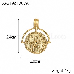 Pendentifs en acier inoxydable 304&nbsp;STAS-OY002-58G