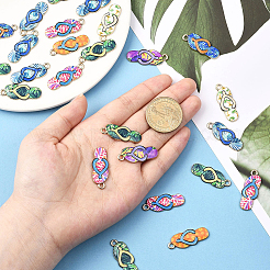 40pcs pendentifs en émail en alliage&nbsp;ENAM-SC0007-34