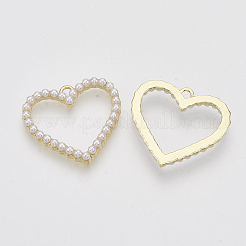 Pendentifs en plastique imitation perle ABS&nbsp;X-PALLOY-N0149-013