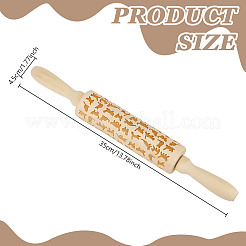 Nudelholz aus Holz&nbsp;AJEW-WH0819-008A