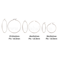 Creolen aus Edelstahl 304&nbsp;EJEW-CJ0001-01