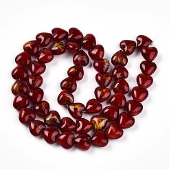 Cuentas de vidrio millefiori hebras&nbsp;GLAA-T023-34D