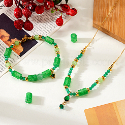 10 Stück natürliche Jadeperlen (Quarzit-Jade)&nbsp;G-GA0001-88