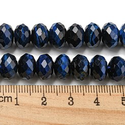 Fili di perline di occhio di tigre naturale&nbsp;G-K351-B03-04