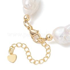 Natürliche Barockperlen Keshi Perlen Perlen Armbänder&nbsp;BJEW-JB13336