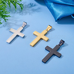 1 pendentif en acier inoxydable brossé 304&nbsp;STAS-TADJ0001-07G
