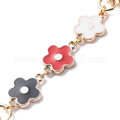 Geldbörse mit Blumen-Kunststoff-Emaille-Gliedern und kurzer Kette&nbsp;FIND-JF00100-02