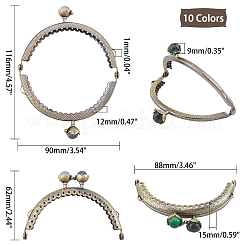 10 pz. 10 manici per borse in ferro colorati&nbsp;IFIN-CA0001-26AB