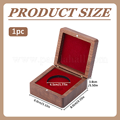 Magnetische Aufbewahrungsboxen aus Holz für Gedenkmünzen&nbsp;CON-WH0133-009A