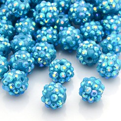 Harz Strass Perlen&nbsp;RESI-S256-12mm-SAB17