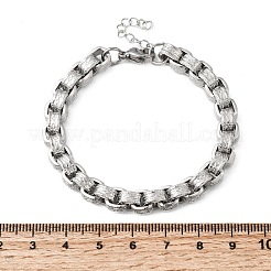Armbänder aus Edelstahl 304 mit Kastenkette für Damen&nbsp;BJEW-P399-02P