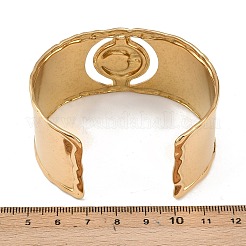 Mond 304 Edelstahl Manschettenarmbänder&nbsp;BJEW-B157-01G