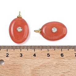 Gefärbt natürliche weiße Jade Anhänger&nbsp;KK-C251-01B-01