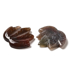 Pendentifs sculptés en agate indienne naturelle&nbsp;G-K353-01O
