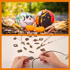 18 stücke 9 stil halloween legierung strass anhänger&nbsp;JX161A
