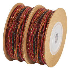 2 rotoli segmento di corda di cotone ritorto tinta&nbsp;OCOR-TA0002-95A